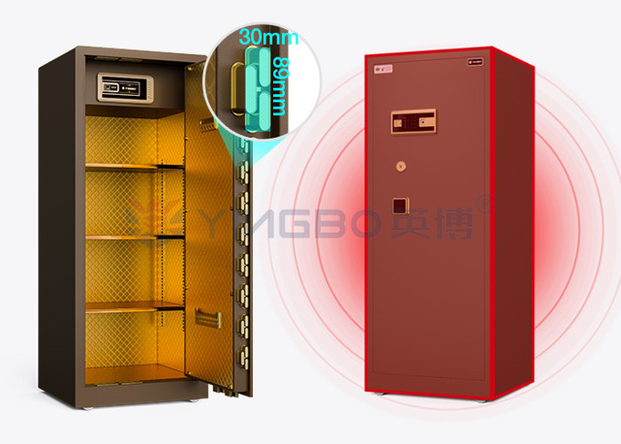Dual Alarm Large Solid Steel High End Home Safes 120kg For Security YB/RS-150