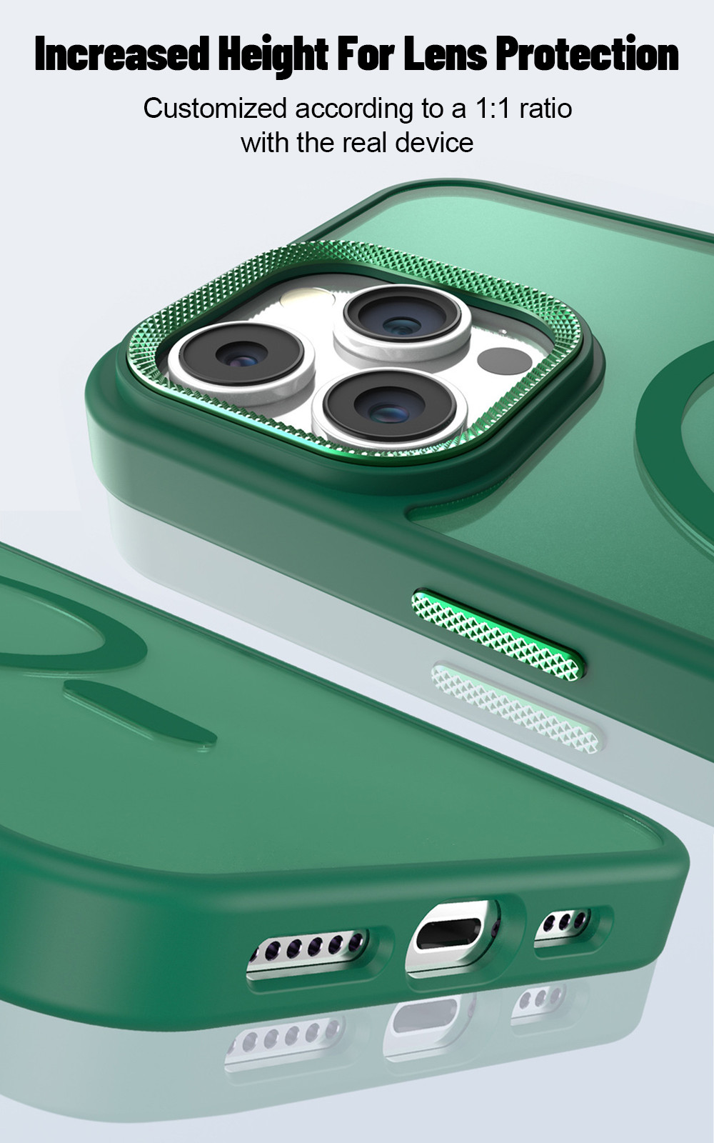 Metal Camera Frame Magsafe Mobile Cover Anti Fingerprint