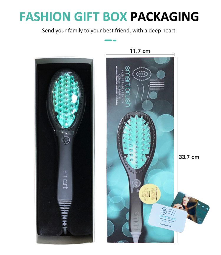 Dual voltage Nylon Ionic Hair Straightener Comb Ceramic Coating