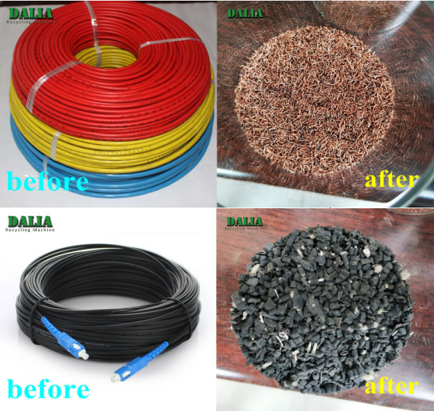 99.9% Purity Scrap Copper Wire Granulator Small Land Occupy Size Easy To Move