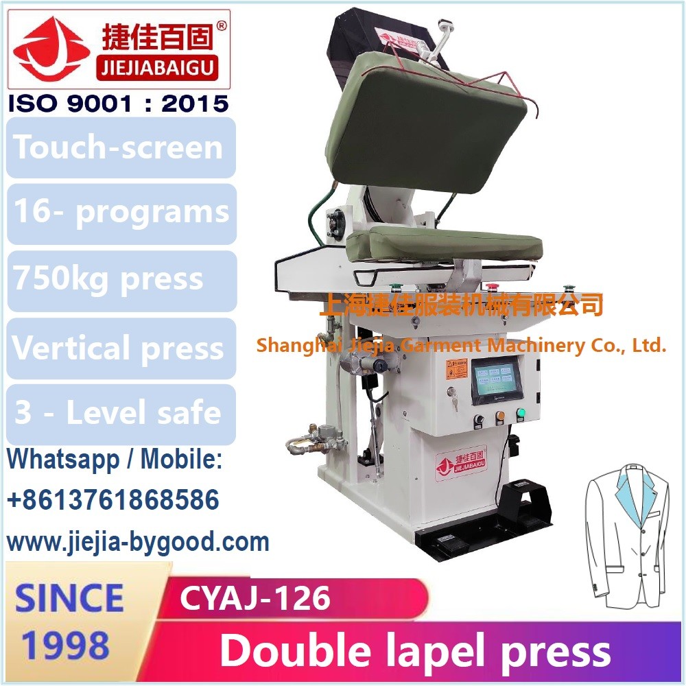 Lady Blazer Double Shoulder Jacket Pressing Machine Vertical Steam Ironing Equipment