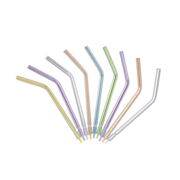 Colorful Dental Disposable Spray Nozzles Tips Disposable 3 Way Air Water Syringe Tips