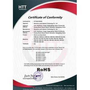 Shenzhen Lezhi Network Technology Co., Ltd. Certifications