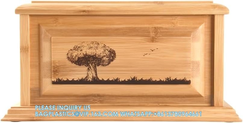 Tree Of Life Wooden Urns For Human Ashes Adult Male/Female, Professional Decorative Cremation Wood Urn For Ashes