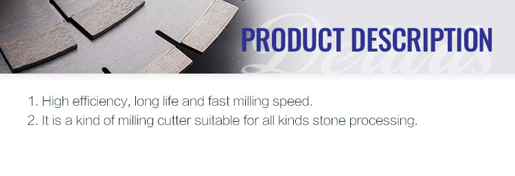 Sharp Cutting Edge Diamond End Mill CNC Router Bits for Marble Granite Grinding CN JIN