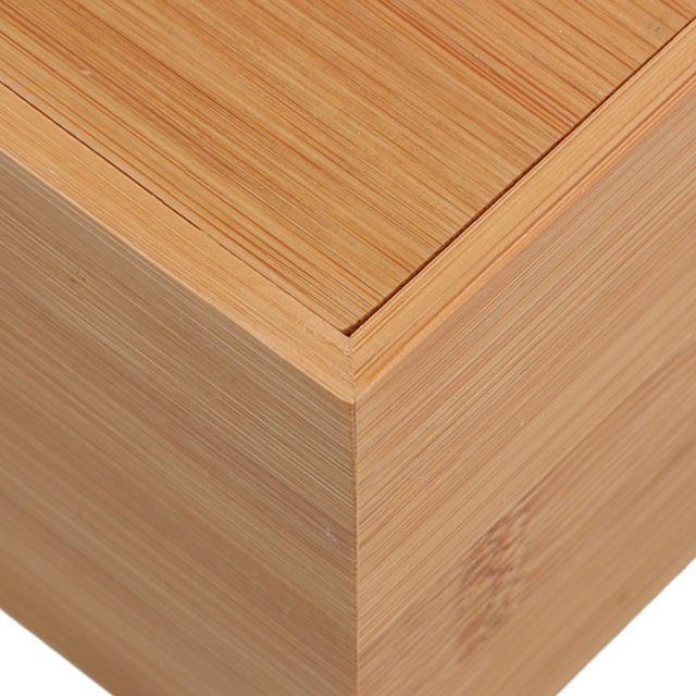 Multifunction Bamboo Tissue Box 22x11.5x9CM Functional Design for Bathroom Essentials