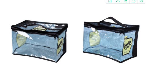 Non Woven PVC Packing Bag , PVC Zipper Bag Logo Printing For Promotion