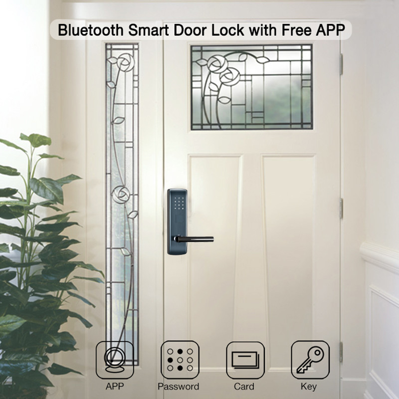 TTLock APP Apartment Door Lock Alkaline Battery FCC With Touch Screen Keypad