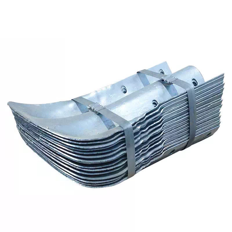 Q235 Q345 Galvanized Steel Highway Guardrail Fishtail End for Customized Projects