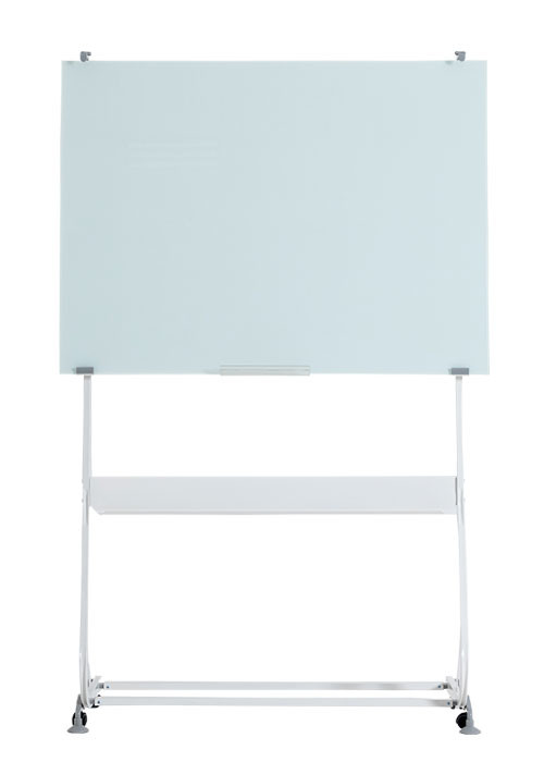 Small Single Sided Magnetic Glass Whiteboard , Office Glass Writing Boards