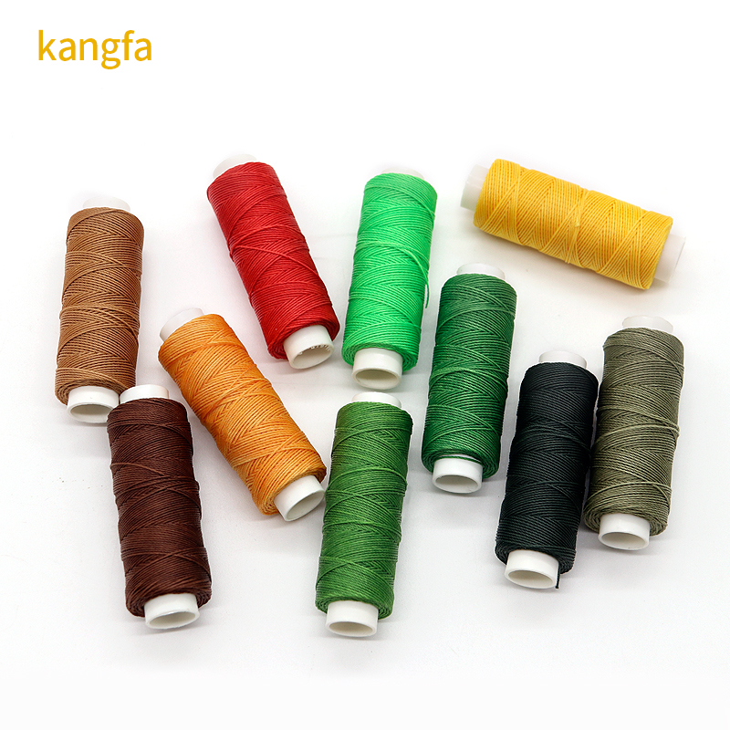 1mm 100% Polyester Leather Round Waxed Thread for Hand-sewn Leather Long-lasting