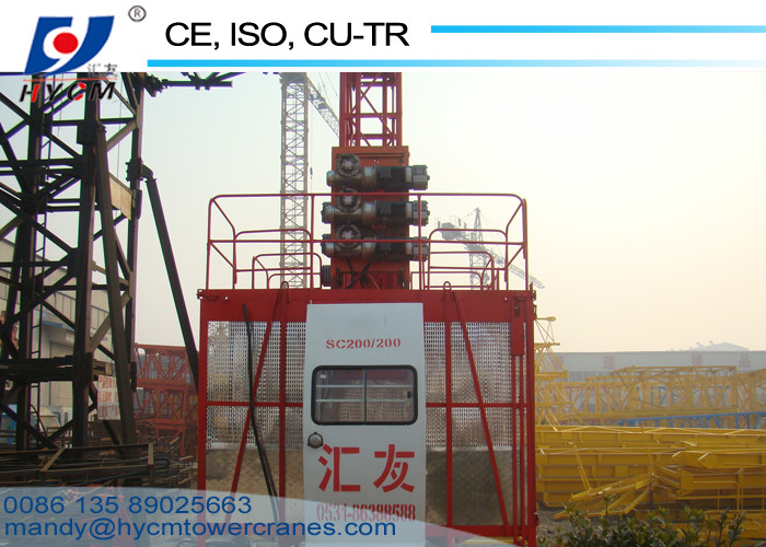 SC100/100 Double Cages Material Construction Elevator for Bridge with Safety Device