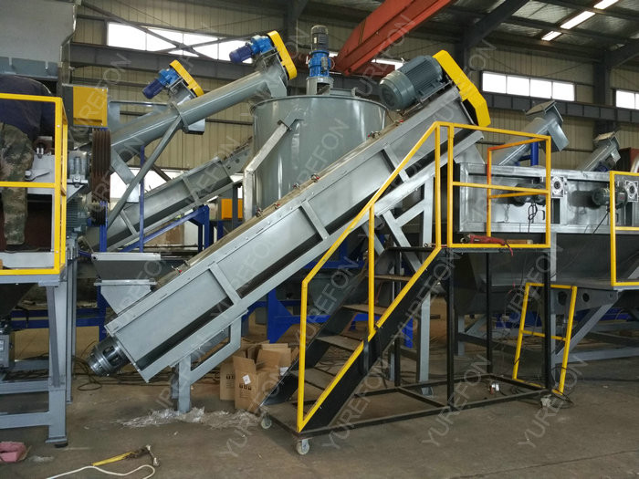 Soft PP PE Plastic Crushing Washing Recycling Machine Line With Friction Washer