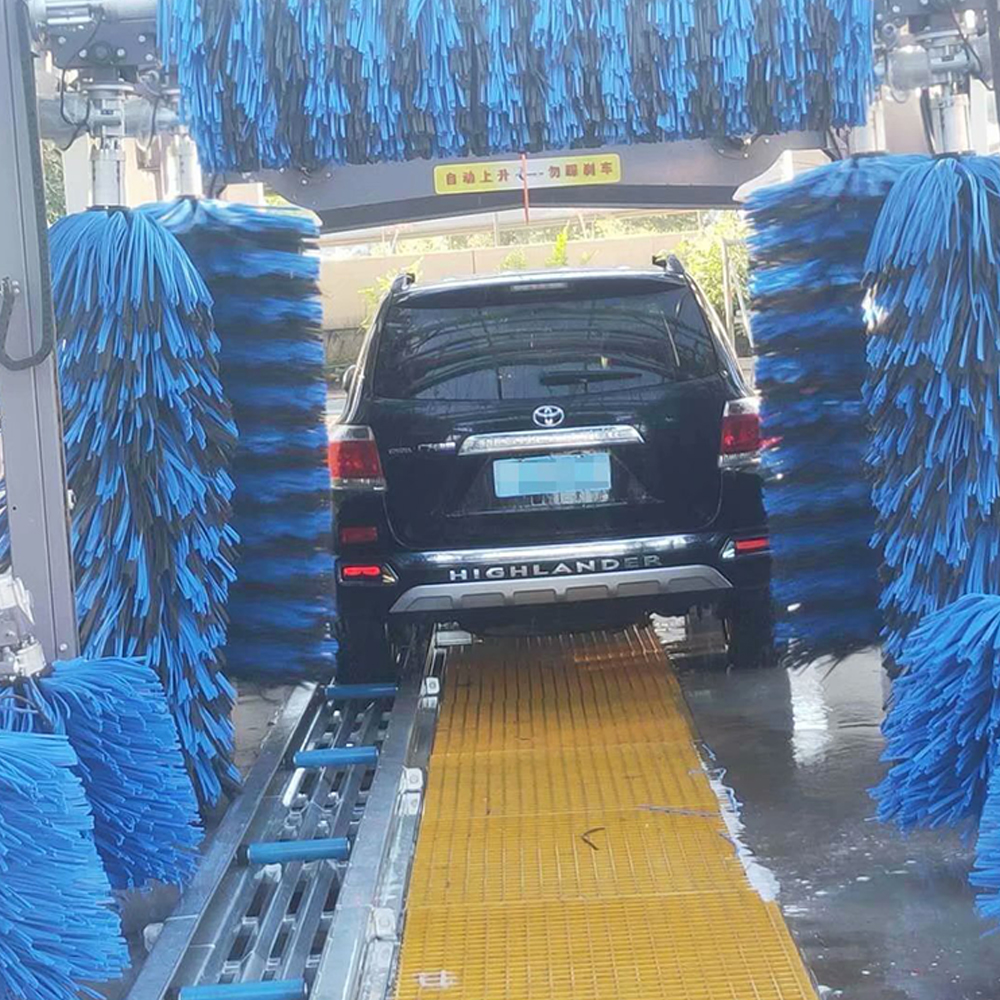 Customizable Logo Design RISENSE Tunnel Automatic Car Washing Machine with 9 Brushes