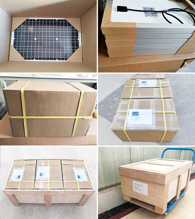 Small 25W Monocrystalline Solar Module High Transmission Tempered Glass IP65