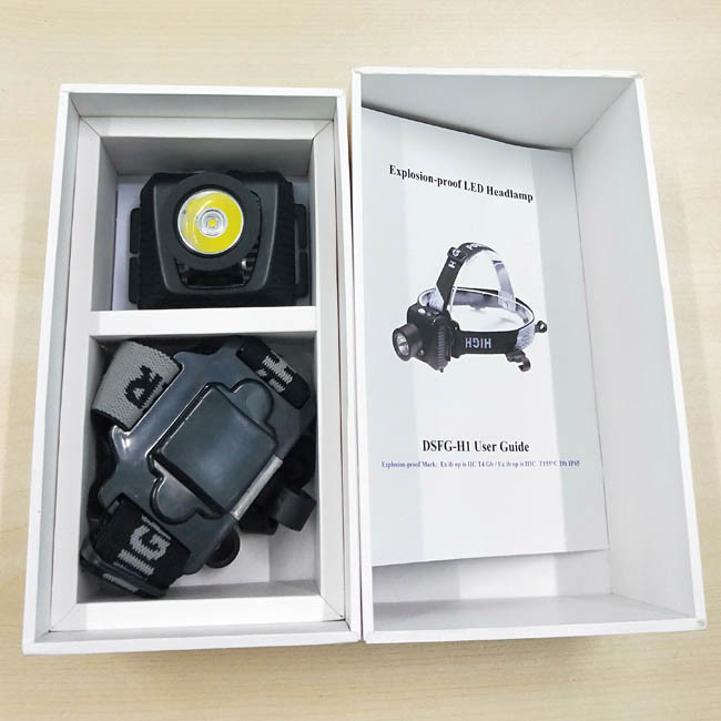 2W Explosion Proof LED Headlamp Rechargeable Headlight For Gas And Oil