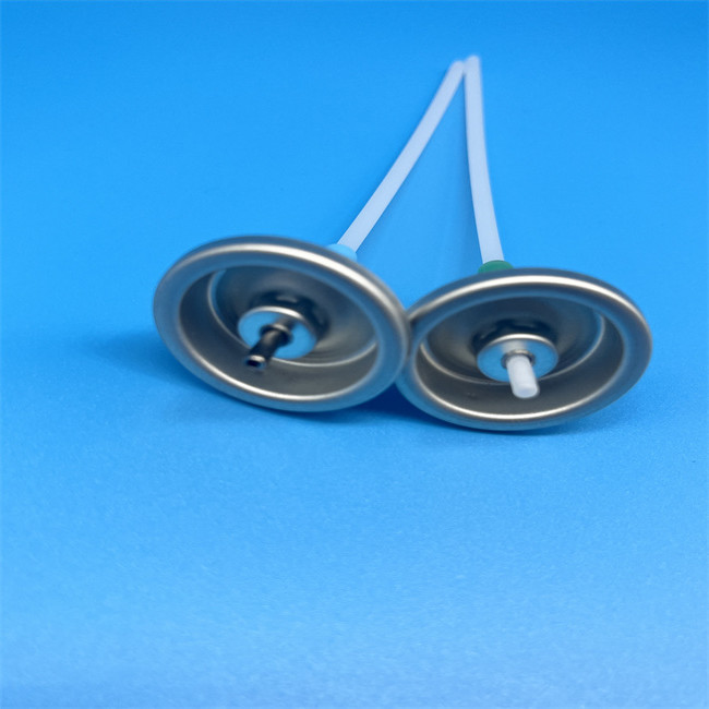 Metallic Silver Aluminum Aerosol Valve Button Actuator Free Samples
