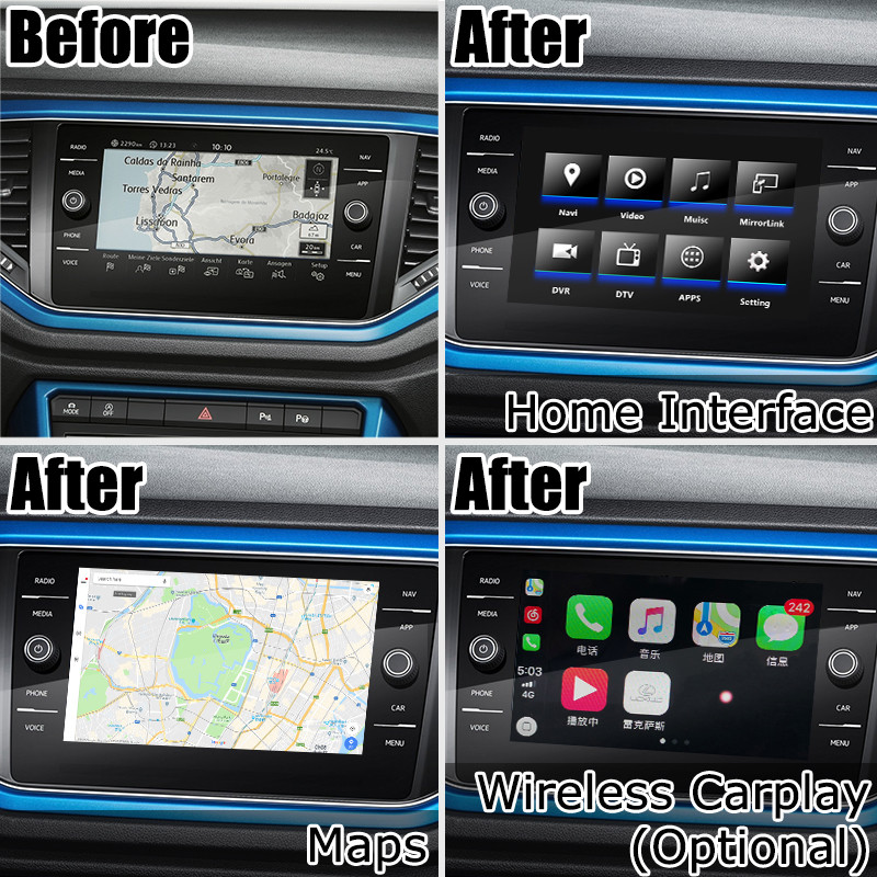 360 Panorama Sight View Car Video Interface , Android Auto Interface Volkswagen T - ROC
