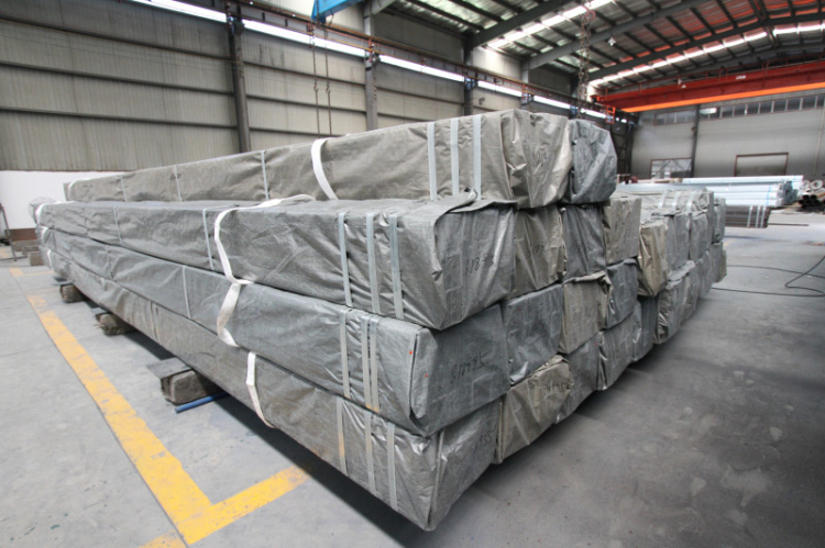 Hot Galvanized Square Metal Steel Profile 80x80mm SGS Zinc Coated Hollow