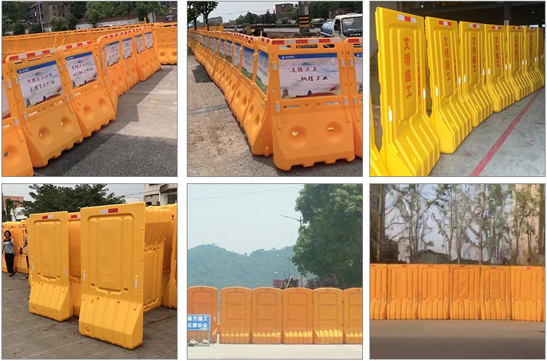 Outdoor Security Water Filled Crash Barrier With PE Material And Durable Construction