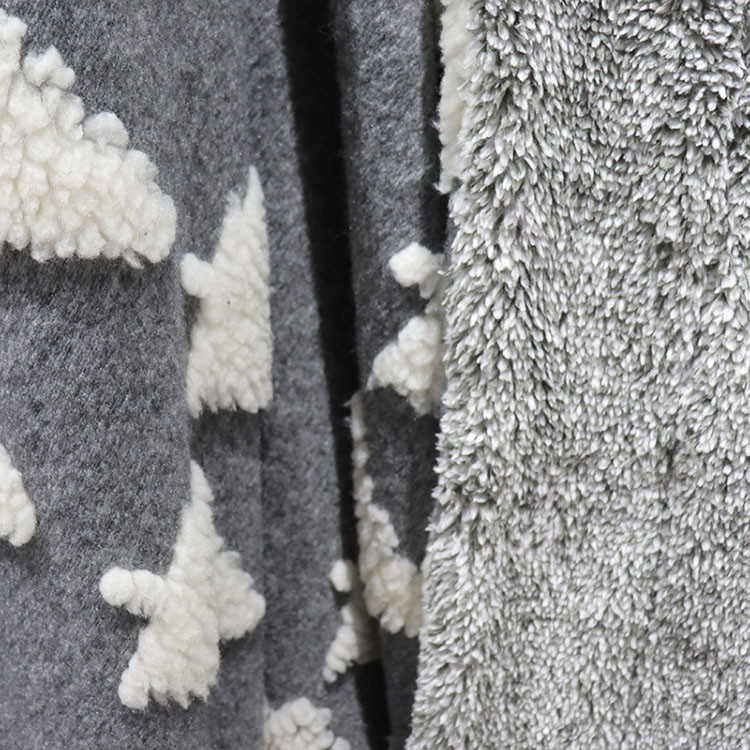 Knitting Coral Fleece Flannel Throw Blanket Faux Fur Soft Minky Blanket For Winter