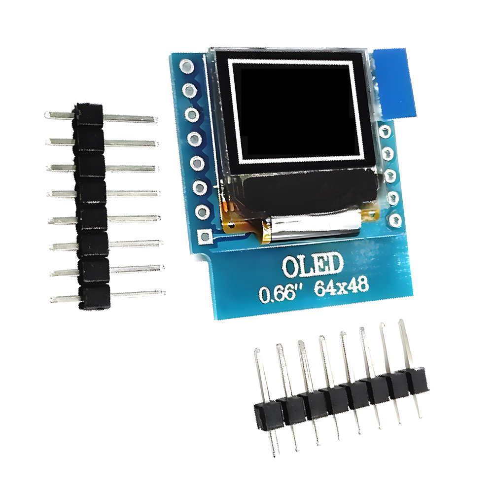 0.66 Inch IIC OLED Display 16 Pin With 64x48 Pixels, White/Blue Fonts Ultra-Low Power OLED Display