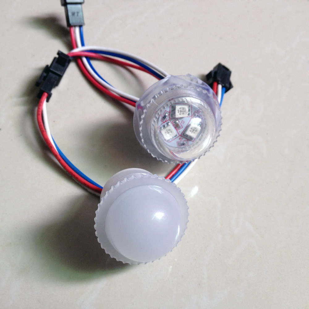 KooSion Programmable RGB Light for Attractions Swings Rides Oval Pixel 3 Leds