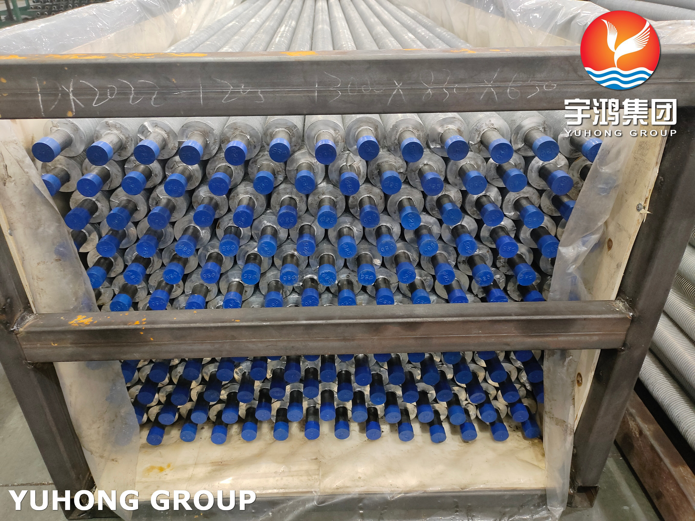 Extruded Finned Tube , ASME SA179 Carbon Steel Heat Echanger Tube with AL Fins