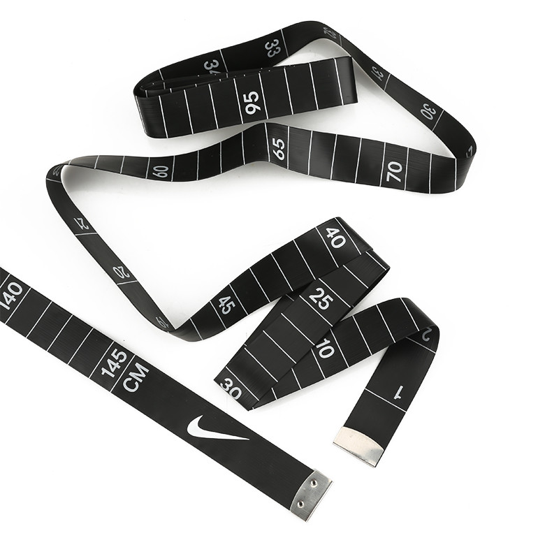 Wintape Black Flexible Tape Measure White Markings Polyethylene Fiberglass Centimeters Promotional Gift Measure Tape