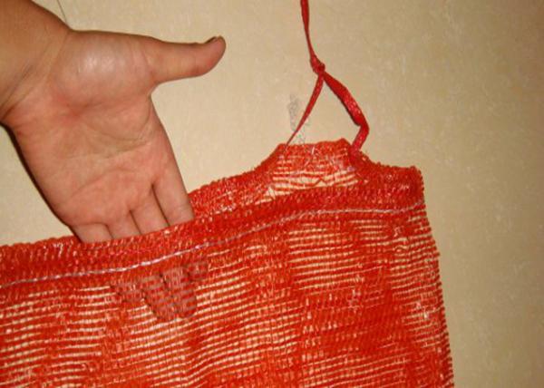 PE Polyethylene Plastic Woven Industrial Mesh Bags , Firewood Sacks Large