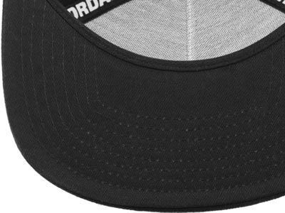 Charcoal Flexfit Trucker Mesh Caph Retro Yupoong Low Profile Leather Pad Front