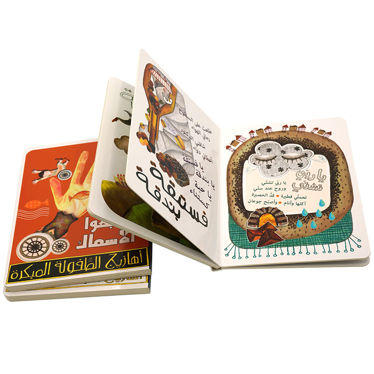 350gsm Childrens Book Printing , Slipcase Hardbound Book Printing 150mmx210mm