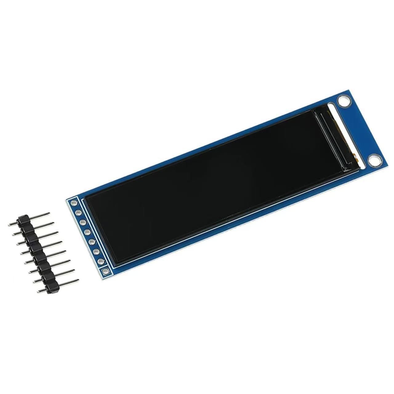 2.25 inch tft display module with PCB 76*284 dots 12:00 o"clock 4wire SPI interface 300nits