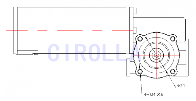 Round Sliding Glass Electric Door Motor / Door Lock Actuator Motor CE CCC SGS