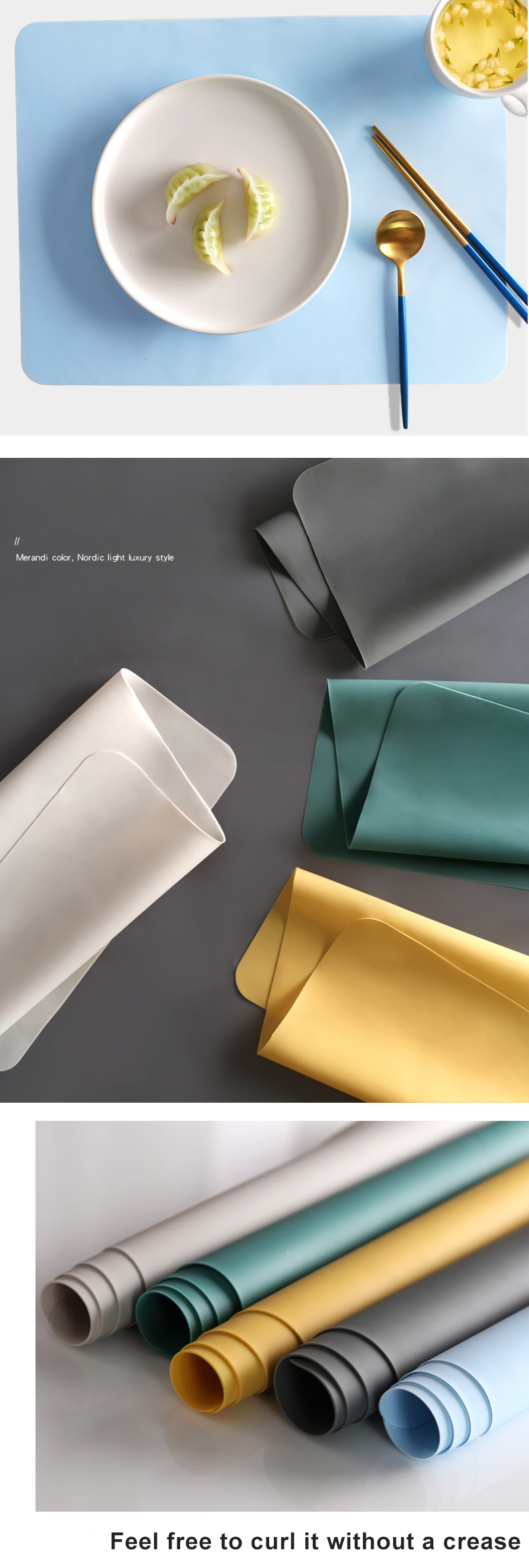 Bpa Free Non-Slip Silicone Dining Table Mat Heat Insulation Kitchen Pads