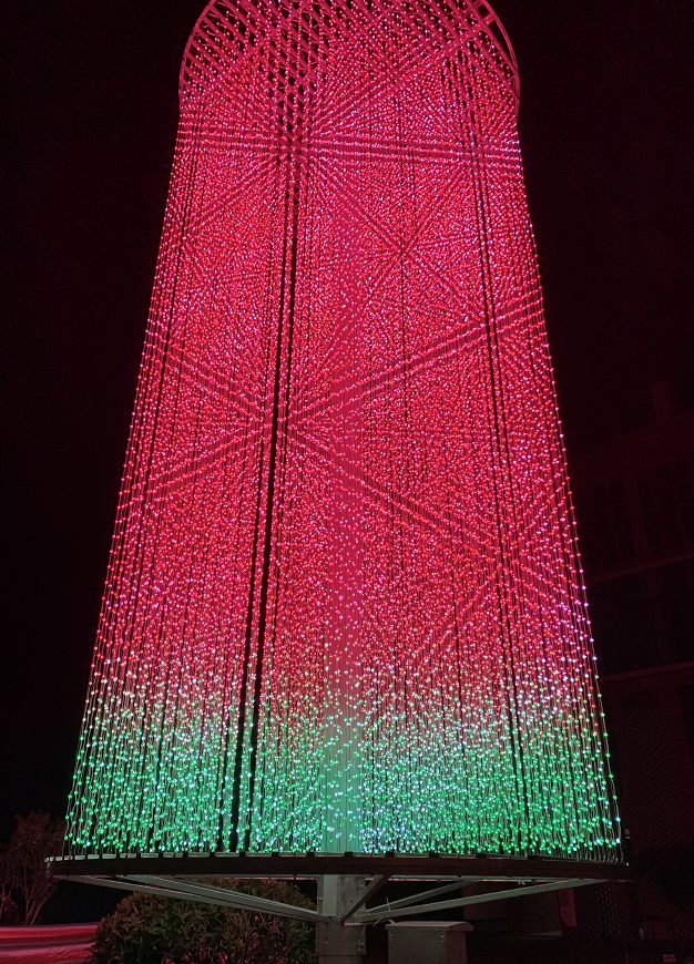 Touchscreen Pixel LED Mesh Screen Creative Customized IP65 for Video Wall