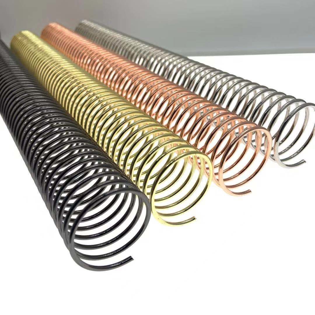 Electroplated Metal Book Binding Coil ID 32MM For Weekly Calendar
