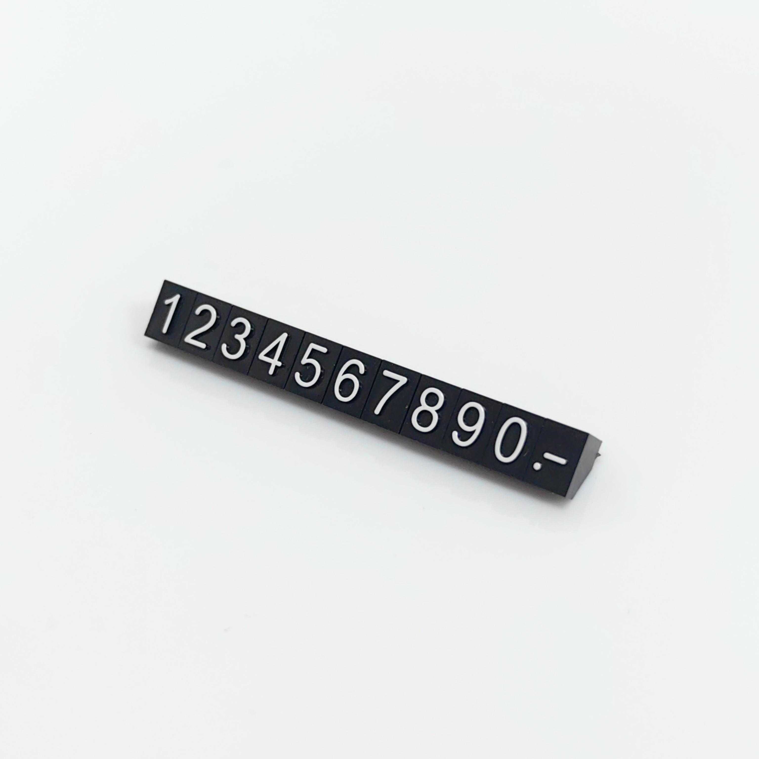 Wallet Stores Plastic Tags Holder Black Base White Text Pricing Cube Jewelry Display Rack