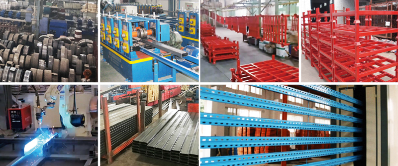 Square Tube Pallet Stacking Rack