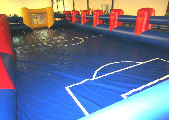 High Durability Blow Up Football Game , Inflatable Football Toss Game Blow Up Football Pitch