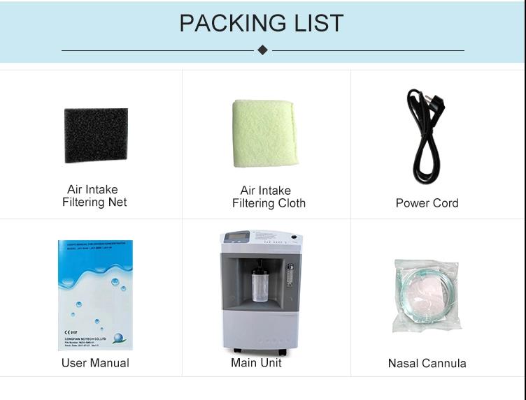 Cheap Price Stock PSA 10LPM 93% Concentration Home Oxygen Concentrator 1L-10L