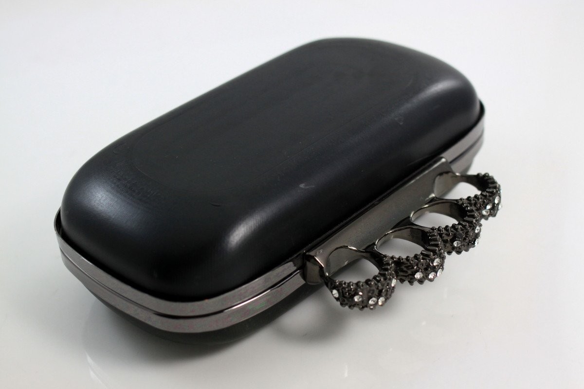 Knuckle Duster Antique Silver Box Clutch Frames 199mmx119mm