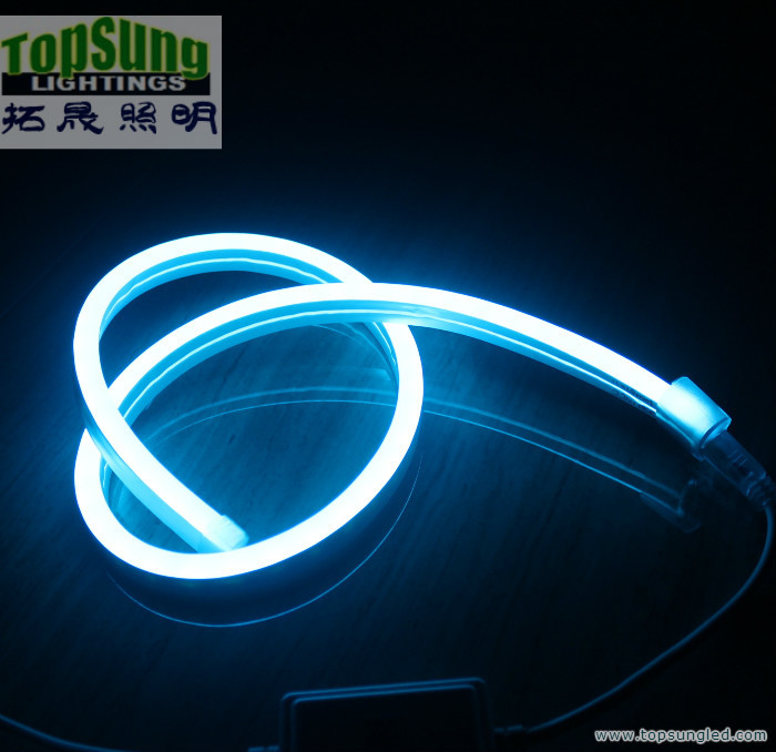 Ultra thin 11x19mm flexible led neon strip light flat emitting side view Neonflex