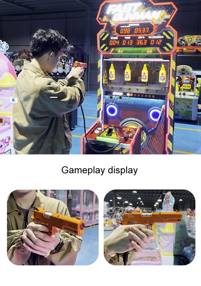 Fast Shooter Coin Operated Arcade Machine Indoor Amusement Fast Gunman Shooting Game