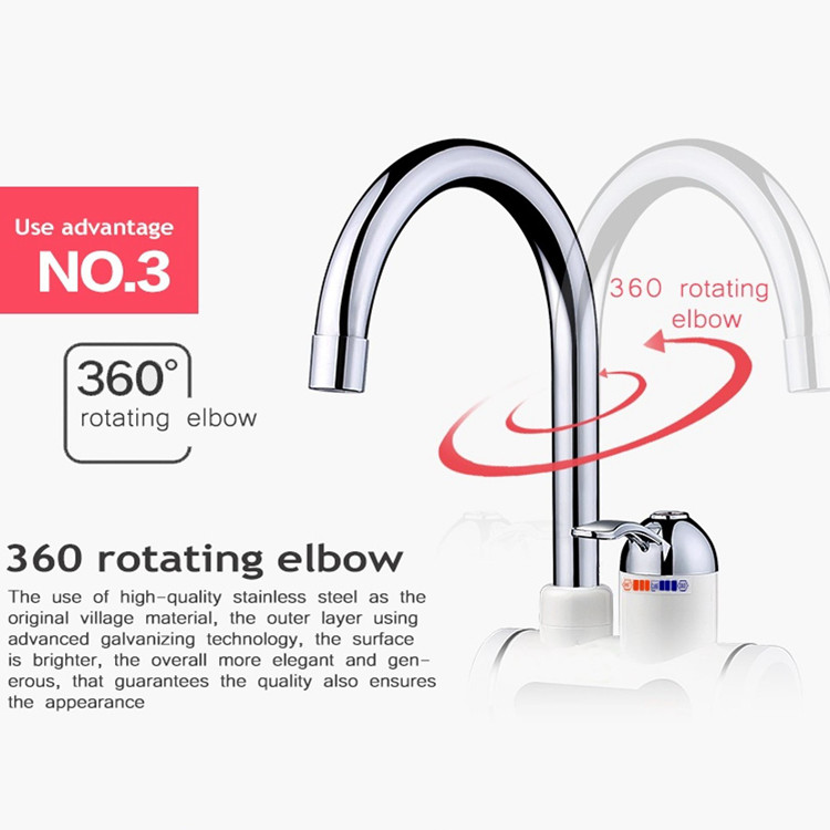 220V Automatic Hot Water Tap ABS High Temperature Resistance Electric Hand Wash Tap
