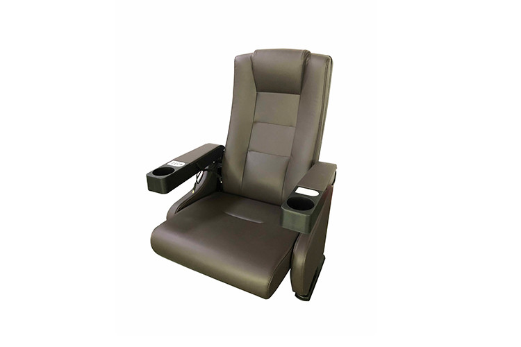Commercial Cinema Folding Chairs With Cupholder Fabric Foam Upholstery