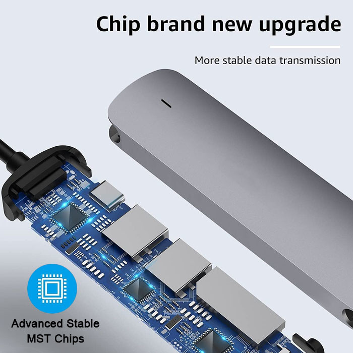 USB C Hub HDMI Adapter 5Gbps With MicroSD TF Card Reader