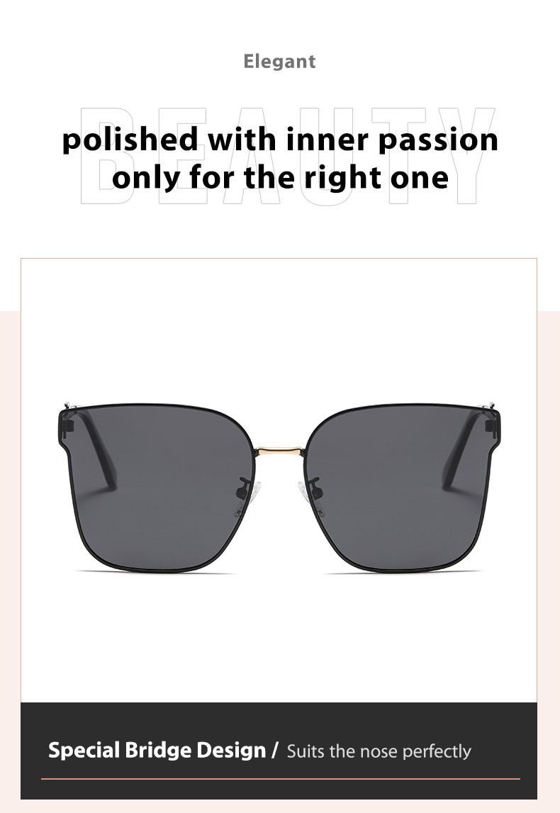 CE Women'S Metal Sunglasses Polarized Customized Logo TAC Lens