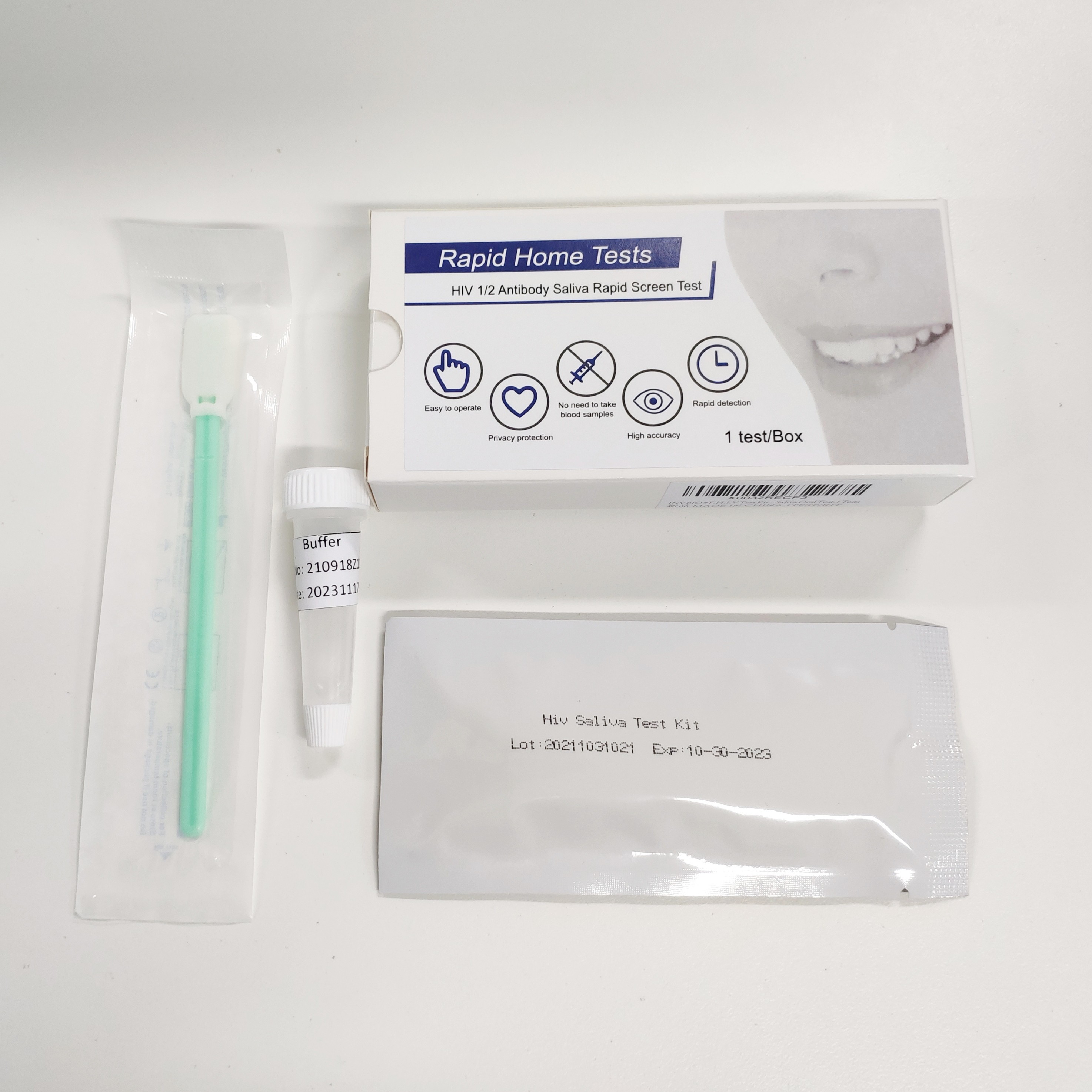 Saliva Diagnostic Hiv Rapid Test Kits 99% Accuracy