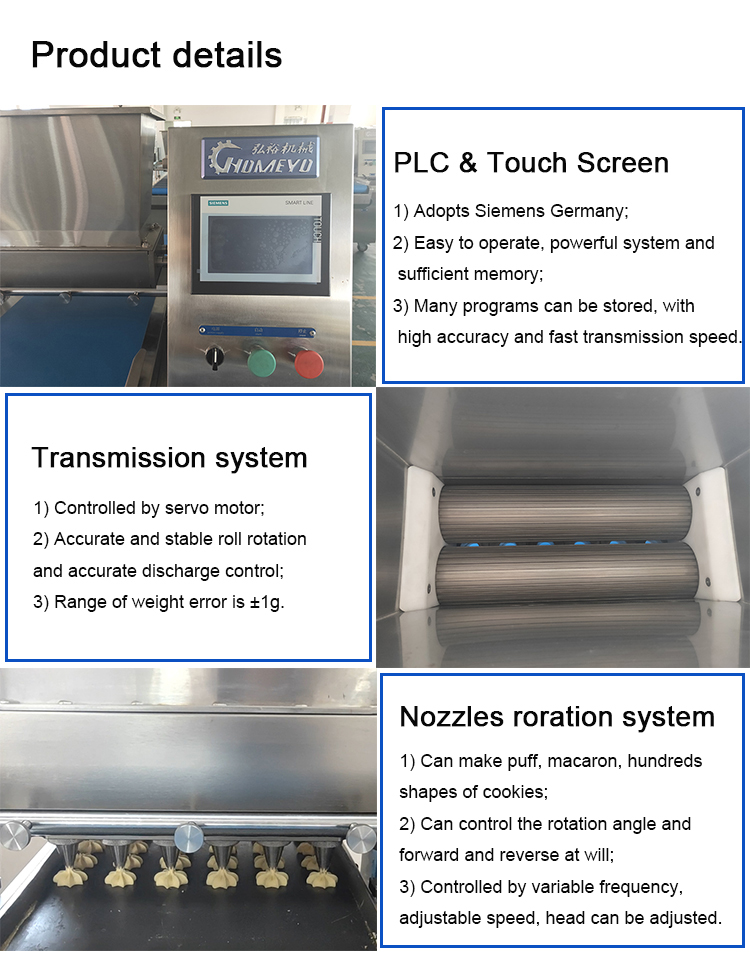 Energy Saving Mono Formatic Cookie Depositor Baking Equipment